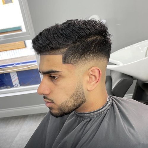 Classic casual men's haircut at 1Kal Barbers Batley - tailored to your style